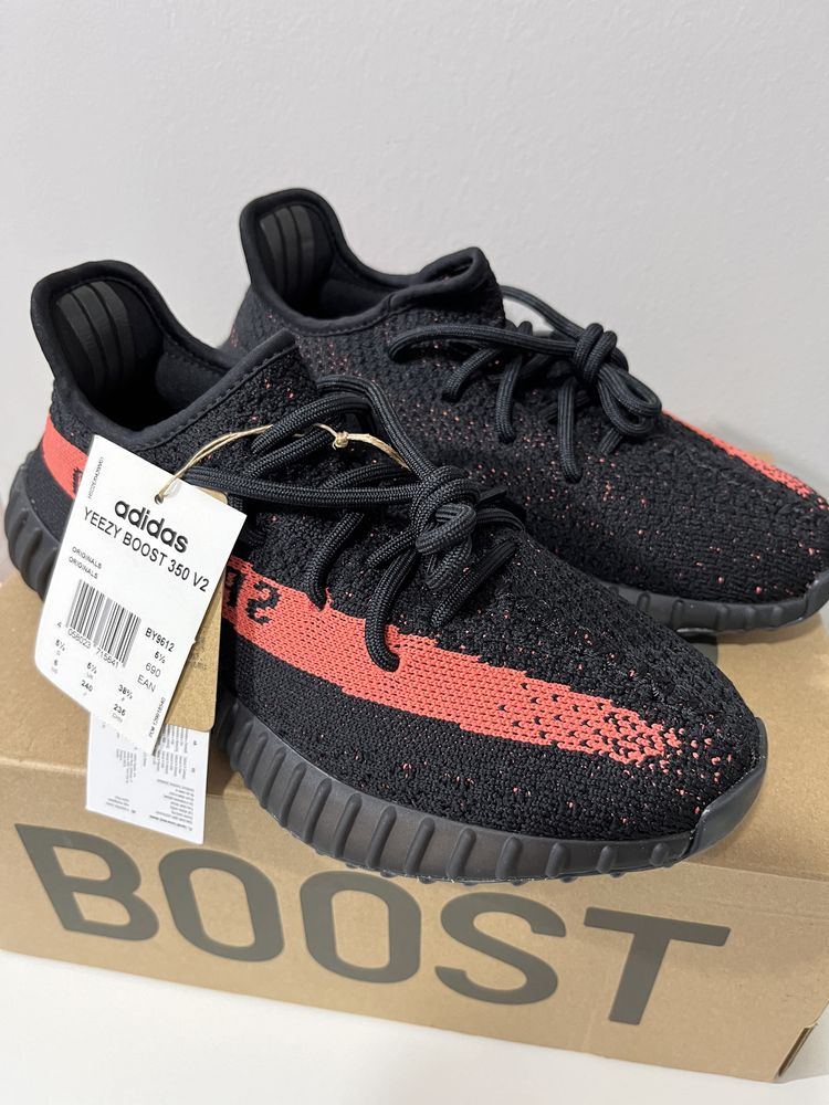 Adidas Yeezy Boost 350 V2 Core Black Red Stripe