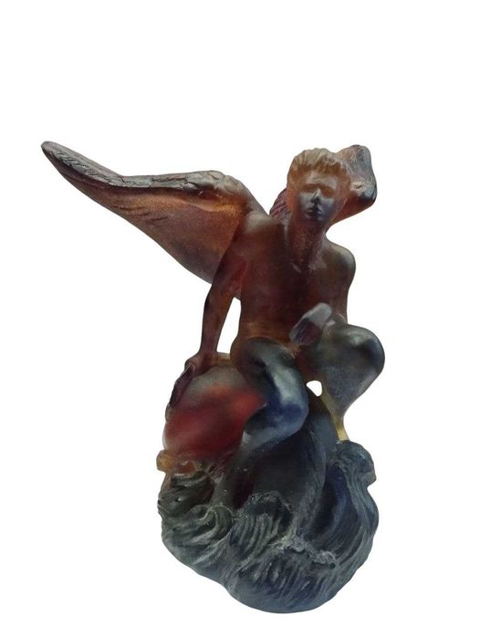 Статуетка Daum France крилатий ангел, художній кришталь