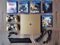 PlayStation 4 Slim 500GB + 2 pady + 5 gier [CUH-2016A]