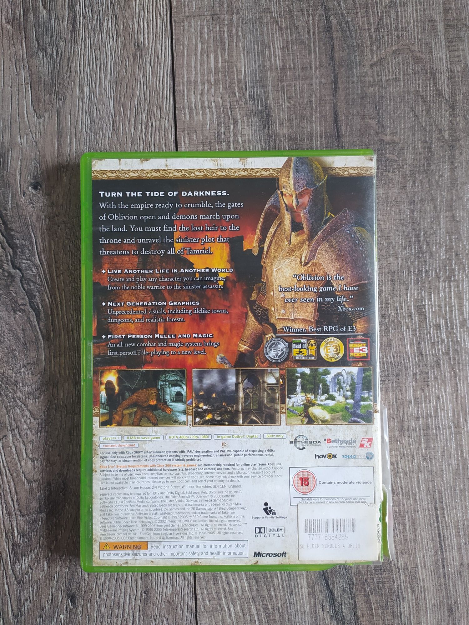 Gra Xbox 360 The Elder Scrolls IV Oblivion Wysyłka