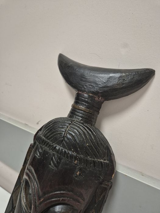 Stara maska drewniana ozdoba