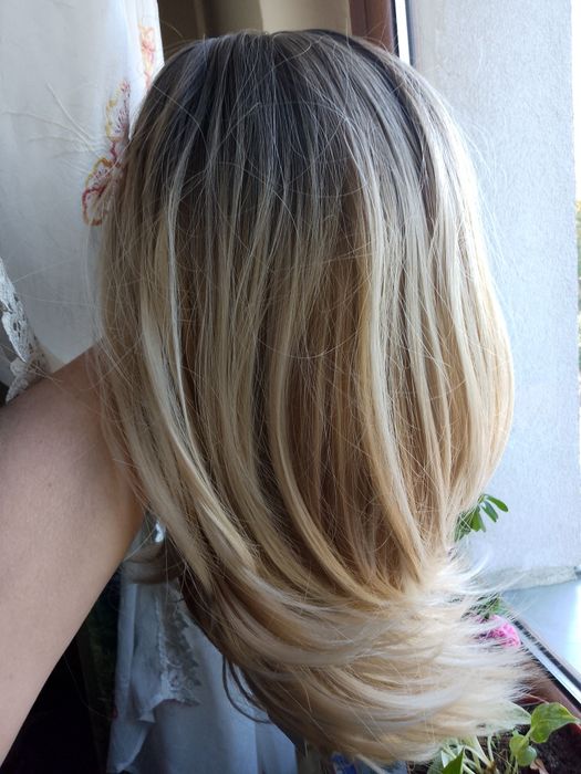Peruka blond włosy,piękne