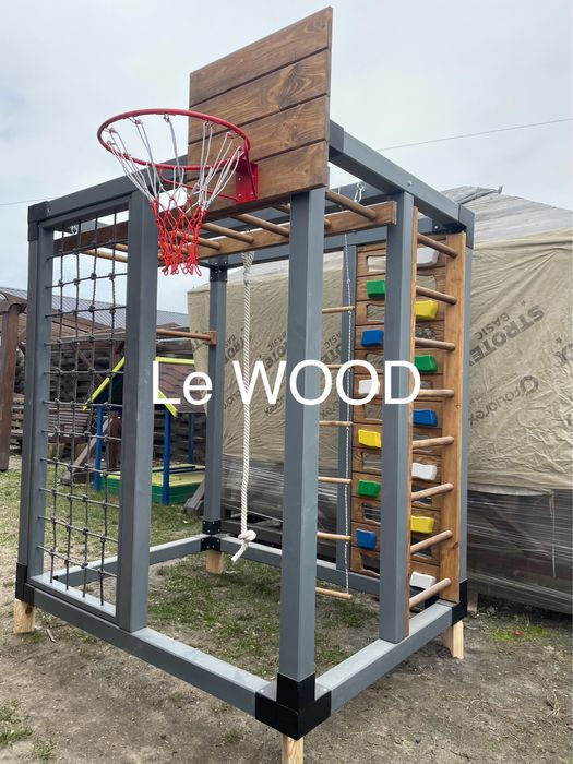 Майданчик дитячий. Куб. Комплекс. Скелелазка. Гойдалка. Гірка. Будинок