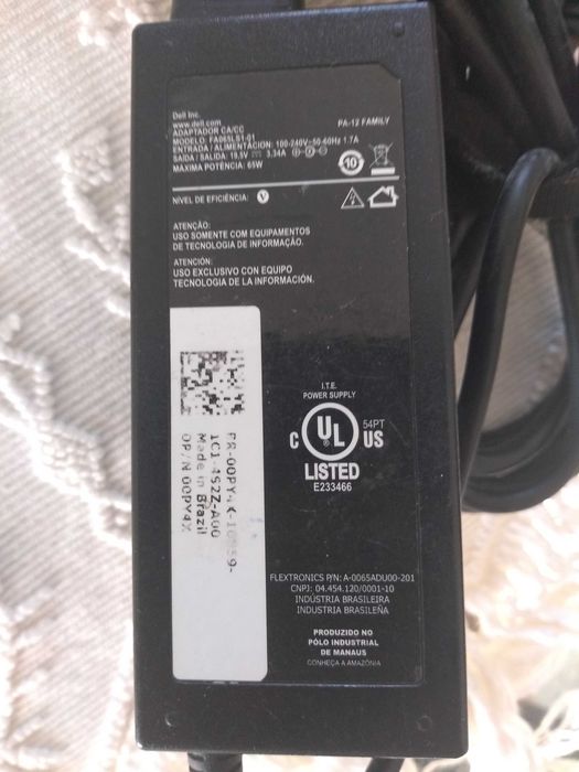Adaptador CA Dell , como NOVO!