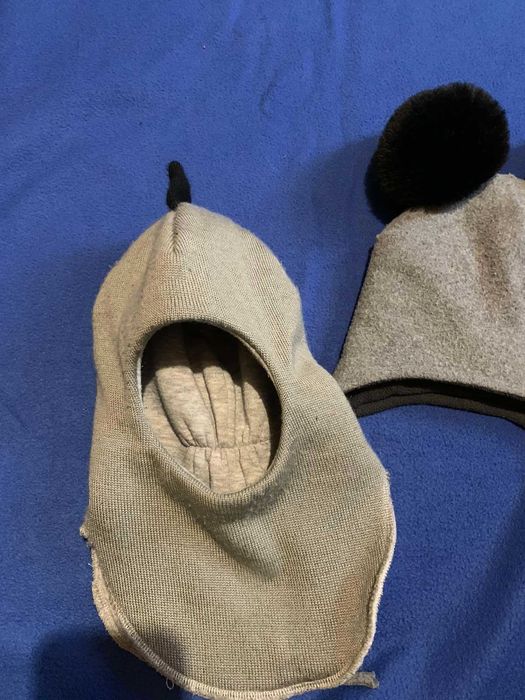 Тепла зимова шапка шолом для малюка 1-3 роки