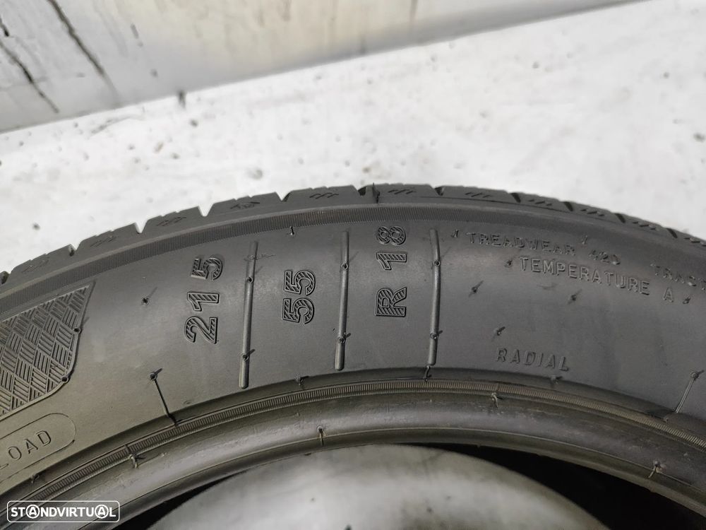 2 pneus semi novos kleber 215-55r18 oferta da entrega -120 euros