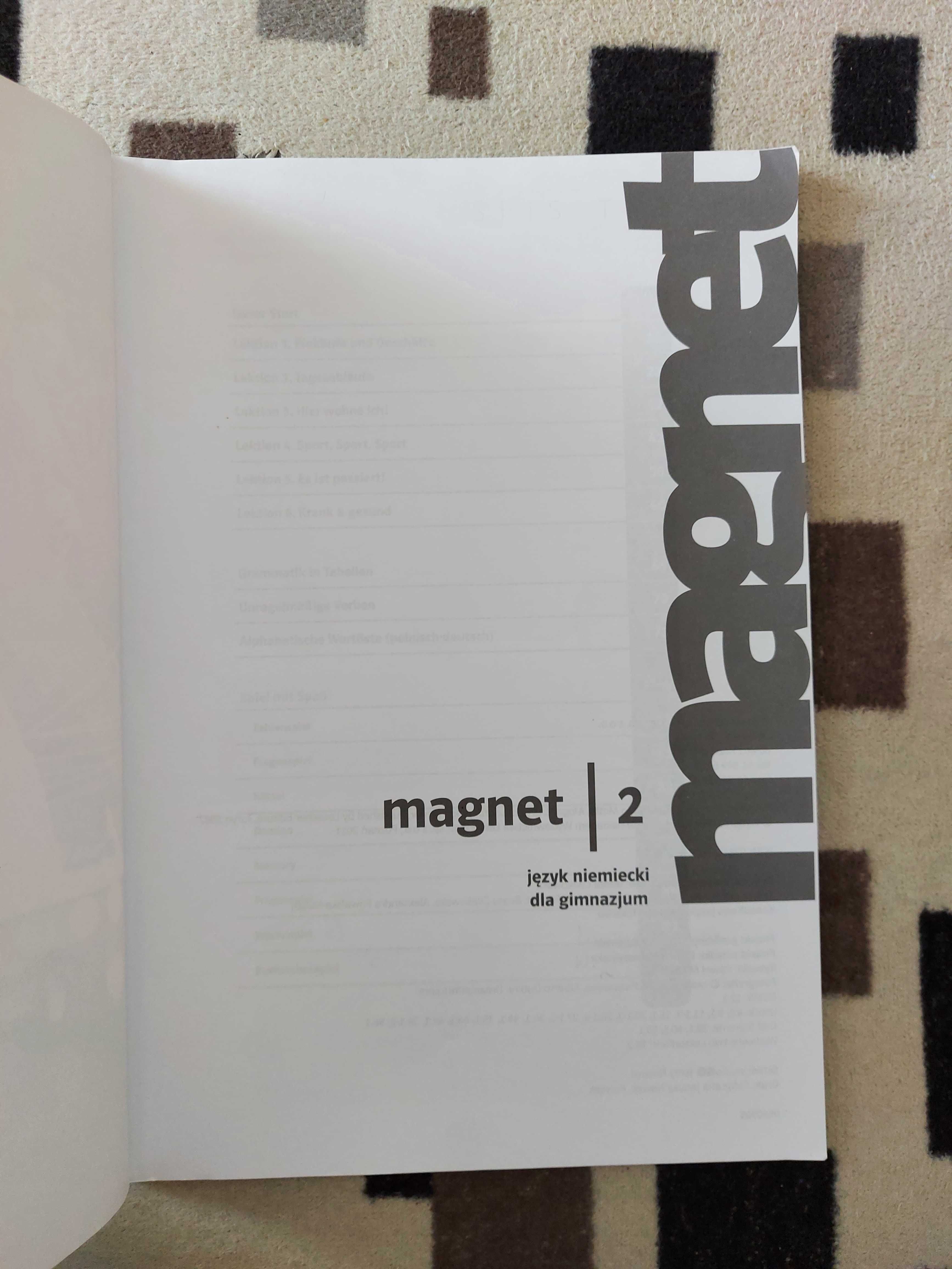 Książka ćwiczeń do języka niemieckiego "Magnet 2"