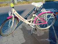Rower Kands Amelka "24 dziewczęcy różowo-biały