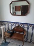 Banco de Entrada + Espelho   Antigo  Muito Bom Estado