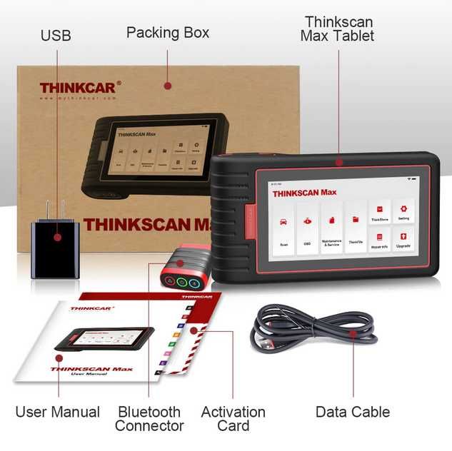 Профессиональный Автосканер ThinkScan MAX x431 ThinkDiag Официал 2024!