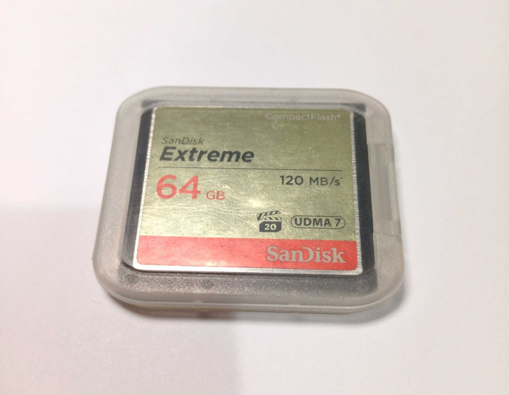 SanDisk 64 GB Extreme CompactFlash, идеальное состояние.