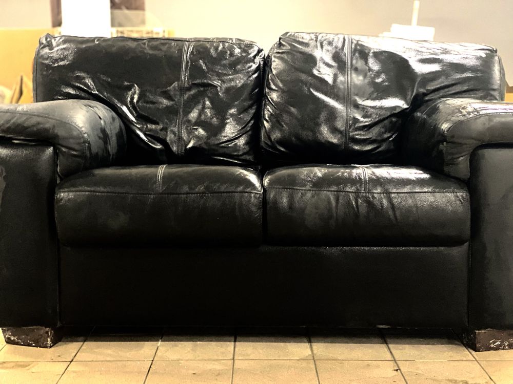 Sofa 2 lugares preto
