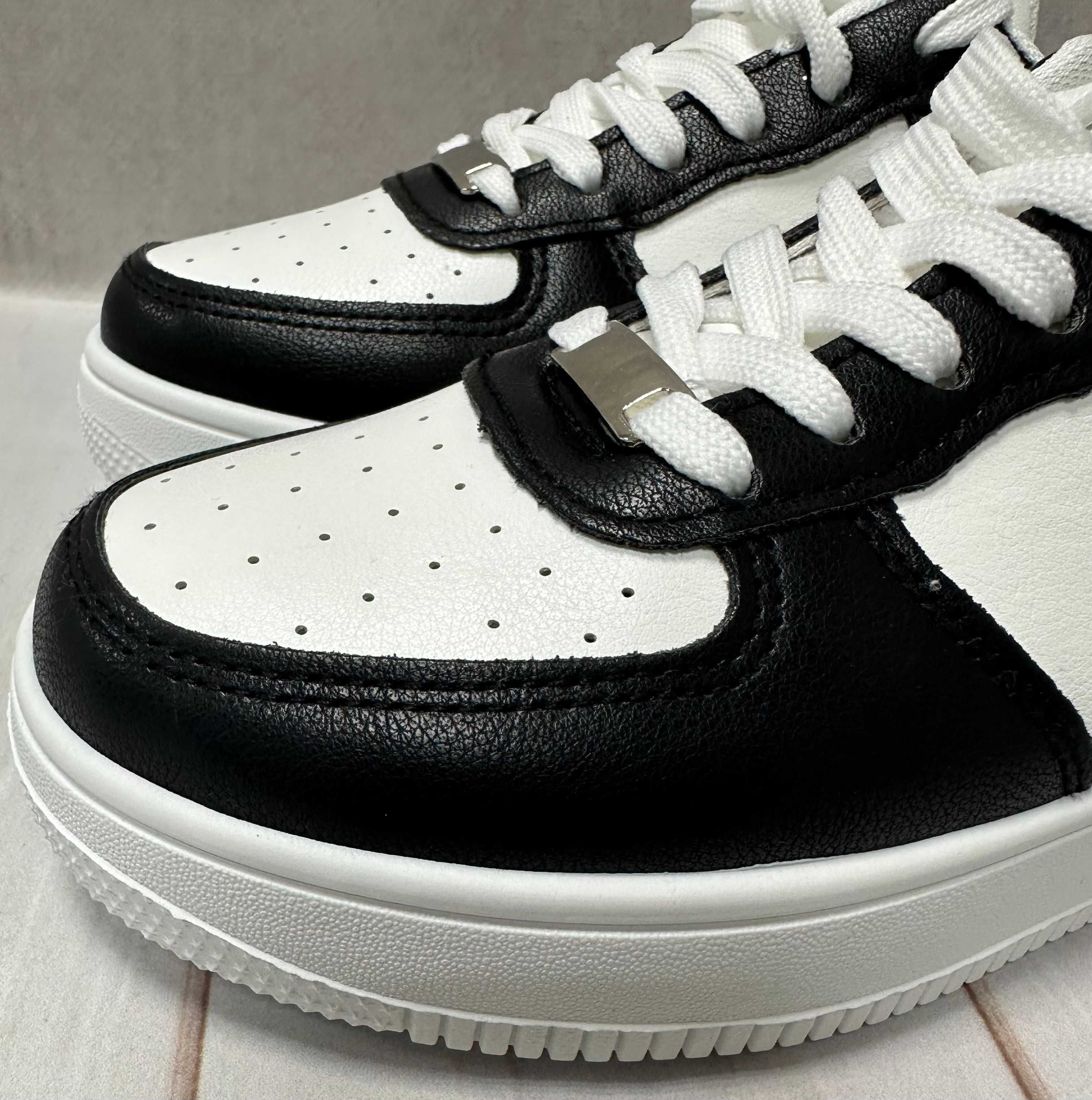 Дитячі підліткові кросівки кеди Angel 36-41 white / білі/чорні