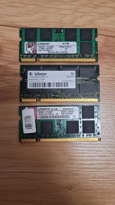 8x Pamięć DDR SODIMM 1GB 512MB Laptop PC Komputer