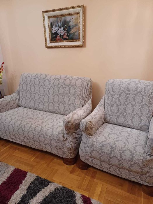 Диван з натурального дерева