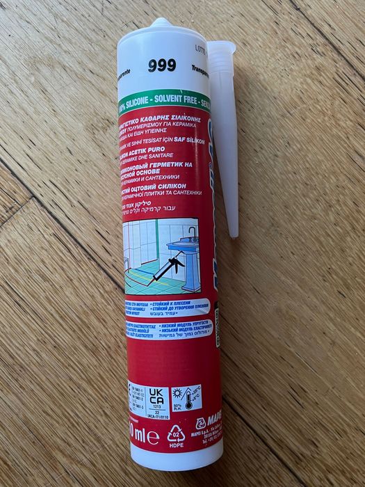 Silikon Mapei Mapesil AC transparentny