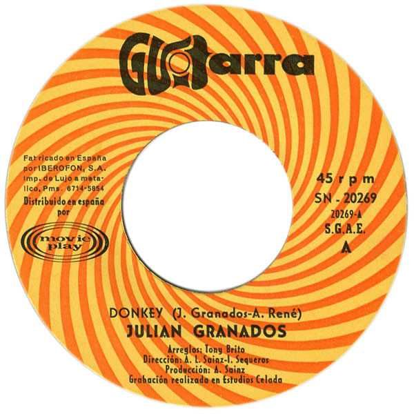 Julián Granados – Lupita - 45 Rpm 7" - 1969