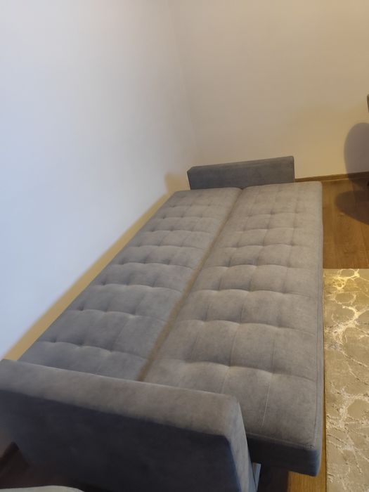 Wersalka szara zamsz / welur