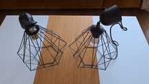 Lampa wisząca żyrandol czarna loft drut 1x 60W E27 Luxolar