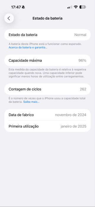 iPhone 16 Pro Max Black Titanium 256 GB — 10 meses uso, garantia