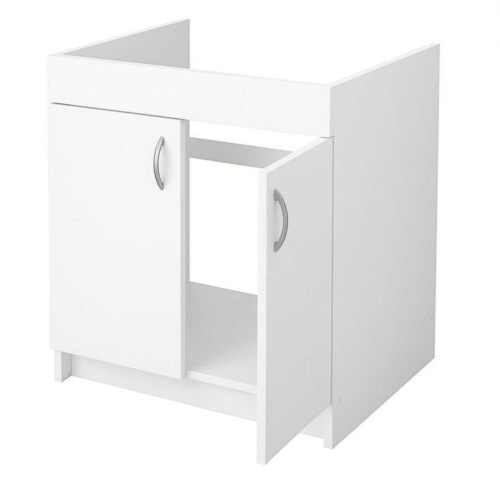 Тумба кухонна Біла під мийку накладну 80х50 або 80х60 уцінка