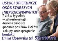 OFERUJEMY!!!usługi opiekuńcze osób starszych