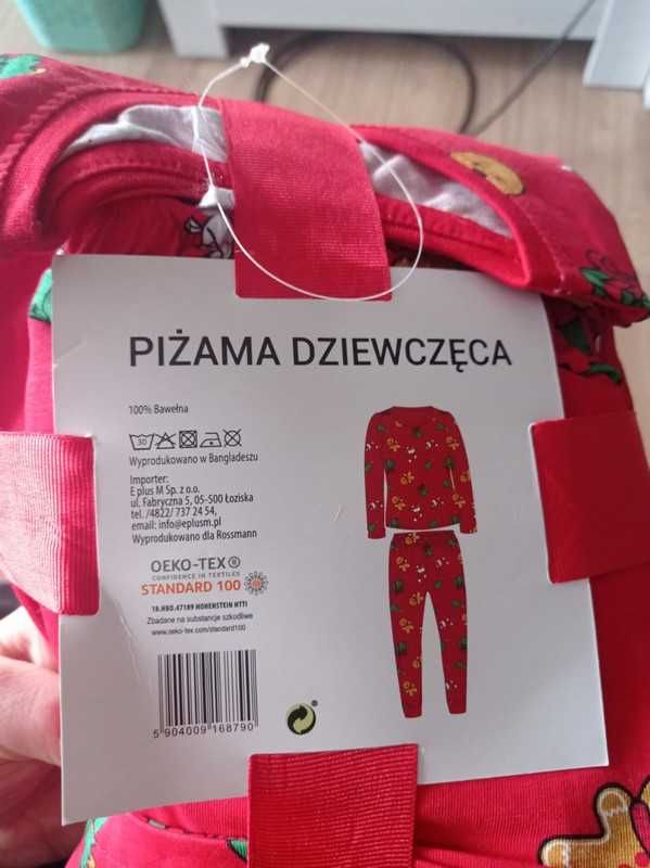 Eloy piżama świąteczna dziewczynka 104