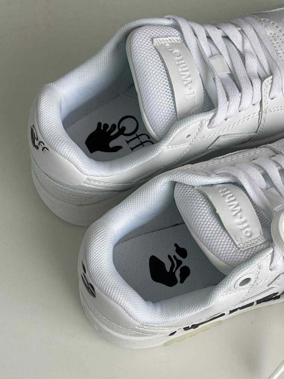 Кеди Off-White Out of Office For Walking White / кеди Офф-Вайт білі