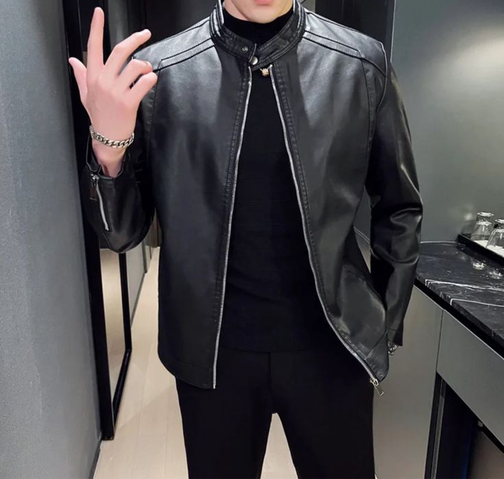 Kurtka skórzana ramoneska meska bikerka vintage klasyka