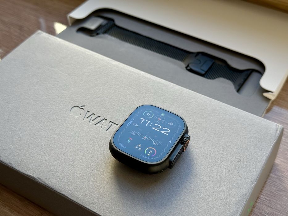 Годинник Apple Watch Ultra 2 49mm Black Titanium Milanese Loop акб 99%