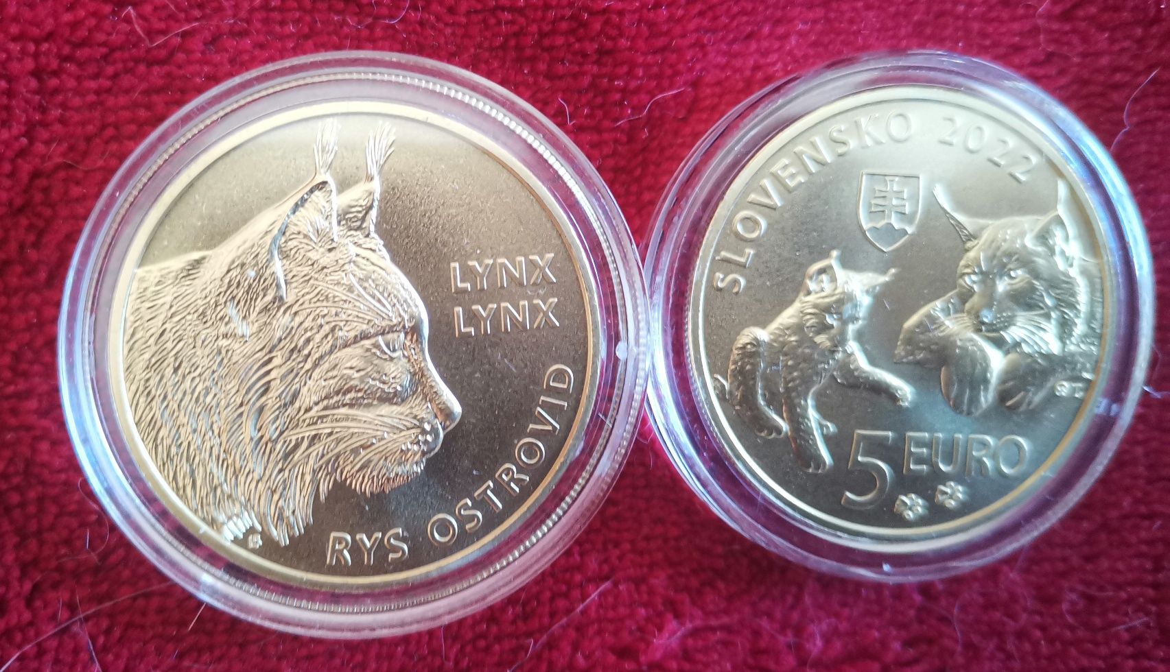 Moedas Eslováquia - coleção da Fauna