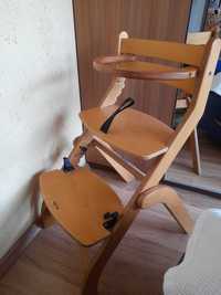 Krzesełko do karmienia, drewniane oddam  za darmo