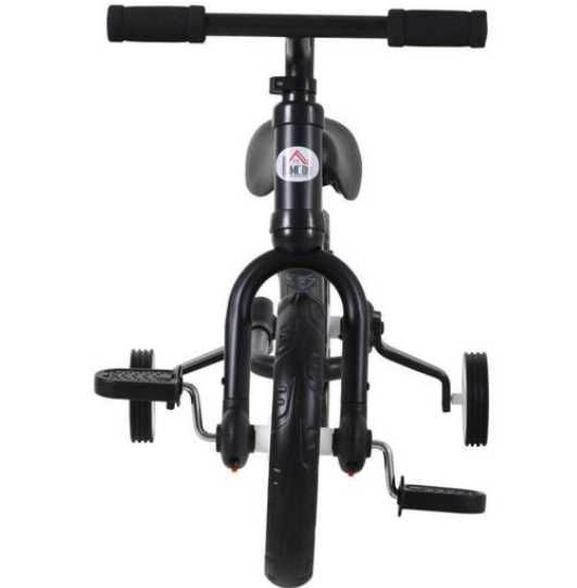Bicicleta HOMCOM com pedais/rodas removíveis preta (nova caixa selada)