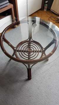 Stół i krzesło rattanowe
