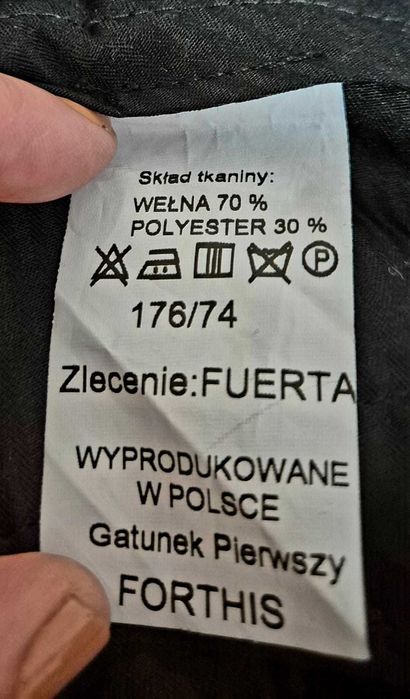 Garnitur Forths na szczupłego chłopca 170/176 cm