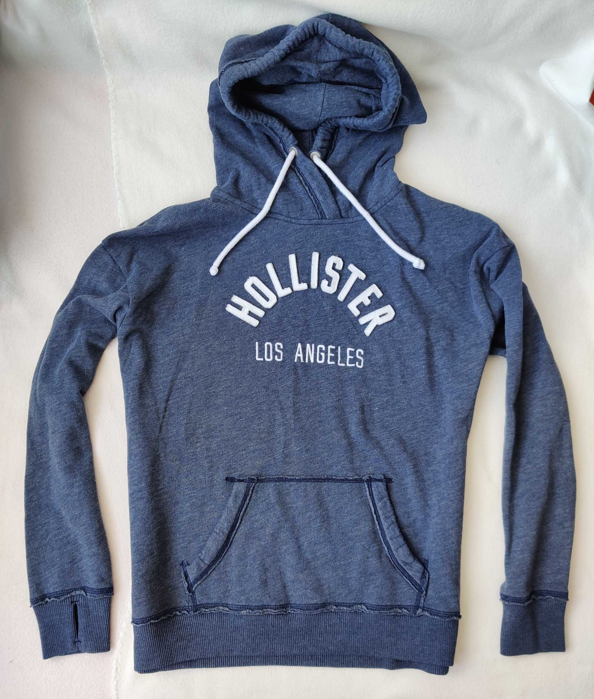 Bluza z kapturem Hollister California oryginalna granatowa XL męska