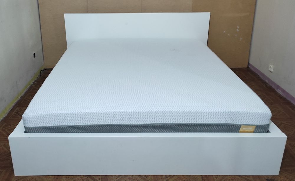 Łóżko IKEA MALM 160x200 cm.Z Materacem WELLPUR.I Stelażem Elastycznym.