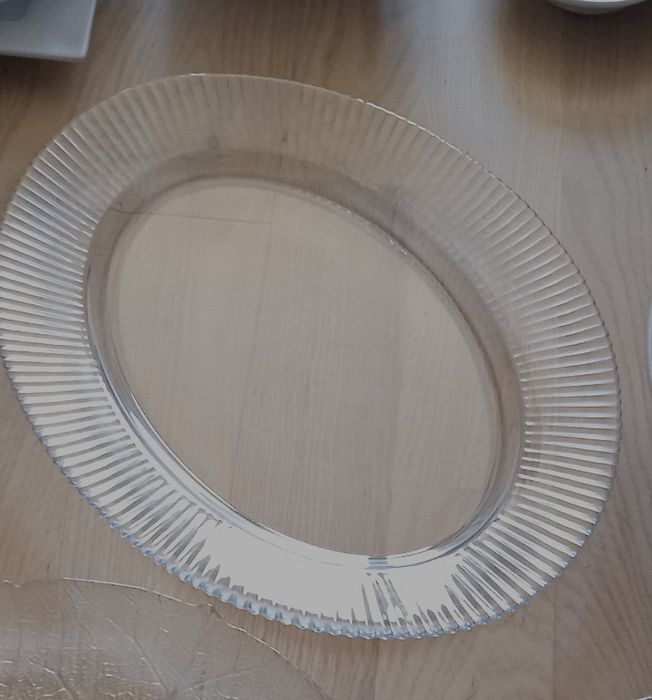 Talerz owalny półmisek szklany