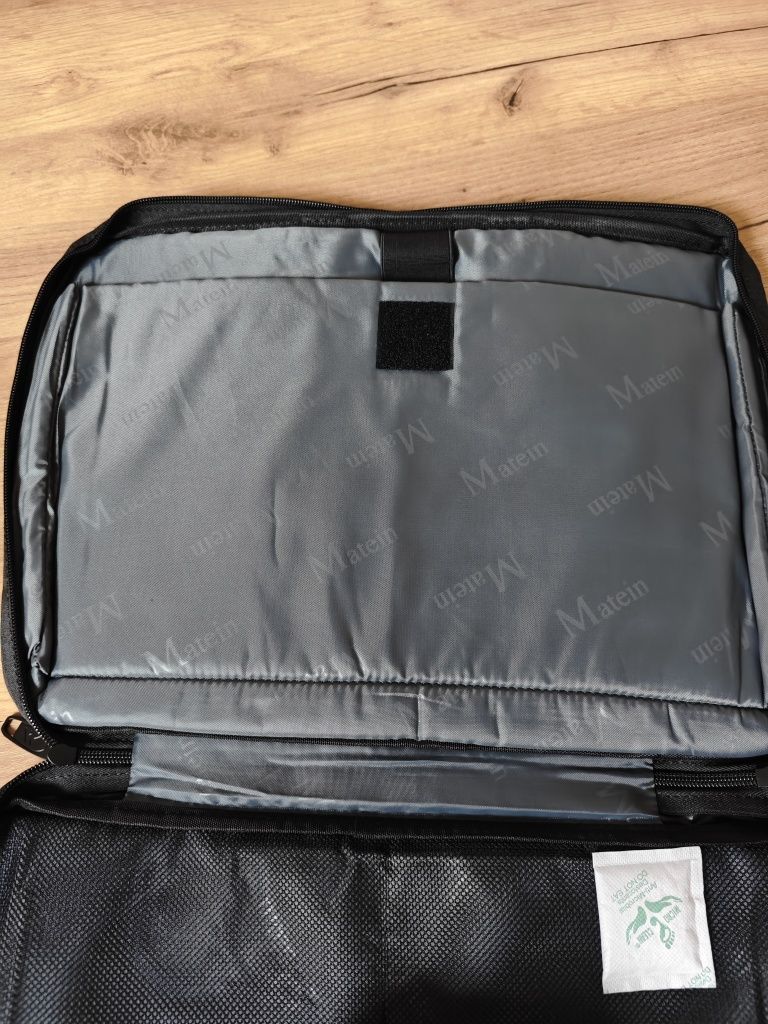 Nowa torba, pokrowiec, etui na laptopa, siatka, pojemna, grafit, Matei