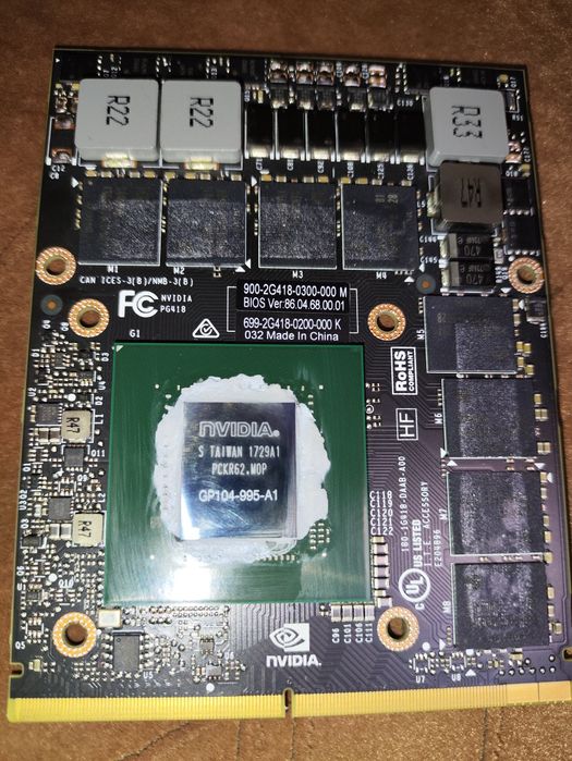 MXM 3.0b Б.у відеокарта Tesla P6 16Gb серверний 3d прискорювач