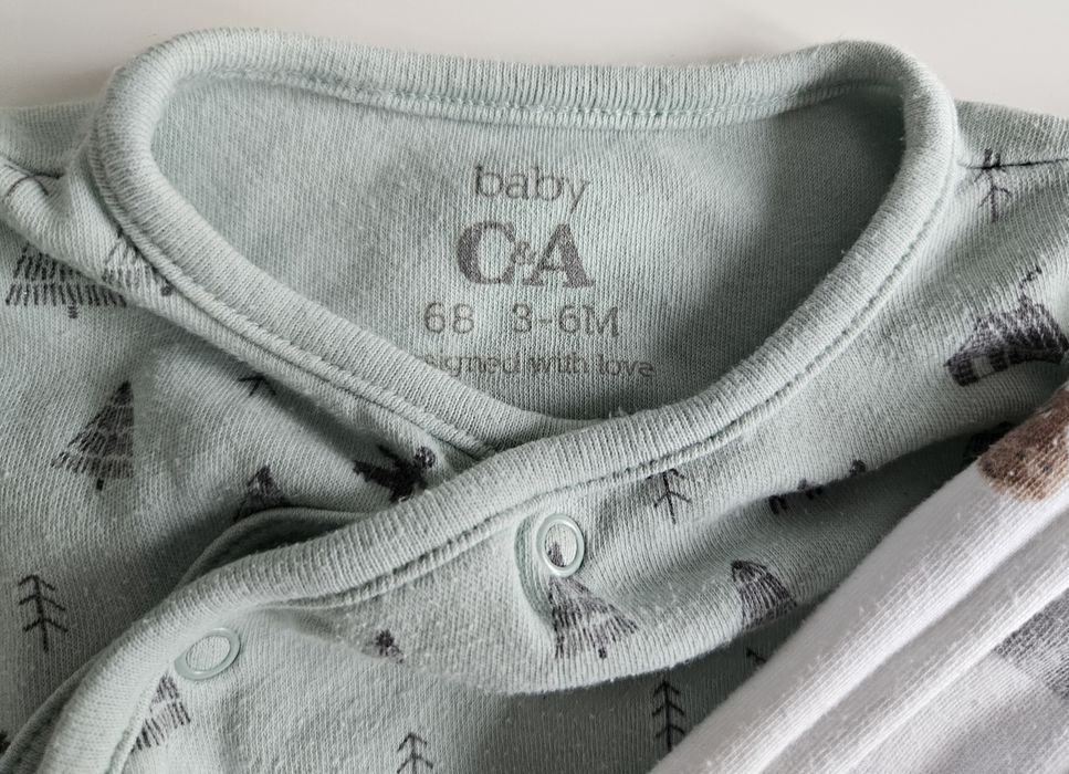 Komplet, zestaw  niemowlęcy; 3 pajacyki; 68; C&A 
Rozmiar: 68
Marka: