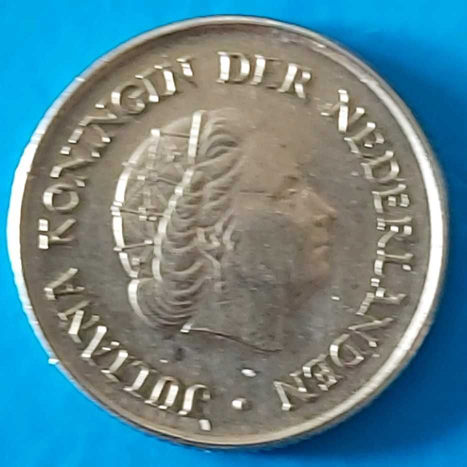 25 Cêntimos de 1973 Rainha Juliana dos Países Baixos