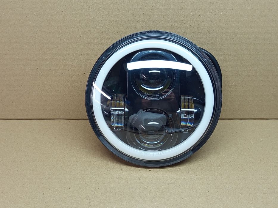 Фара вставка LED, в фару мопеда Альфа Дельта з білим габаритом