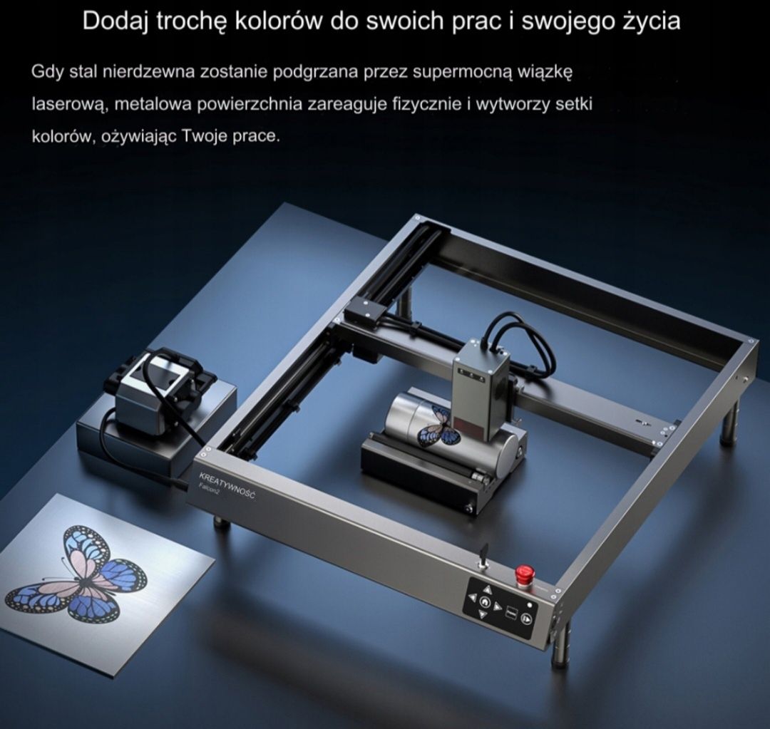 Drukarka 3D. LASER Creality Carving Machine Falcon 2 - 40W