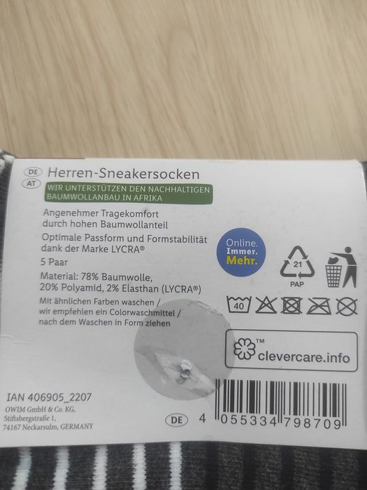 Skarpety Livergy 5 par