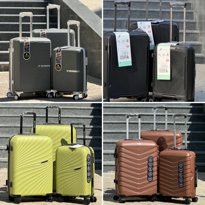 Полипропилен! Разные цвета Чемодан Турция на колесах,валіза,сумка