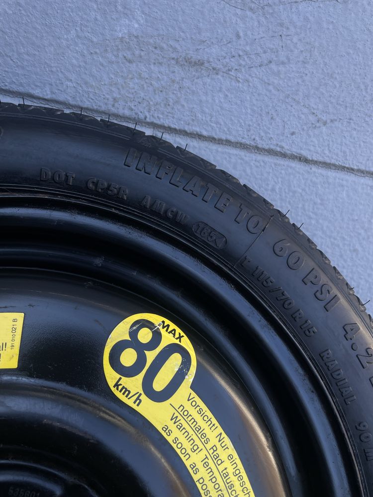 Продам запаску докатку VW Continental 4/100 R15
