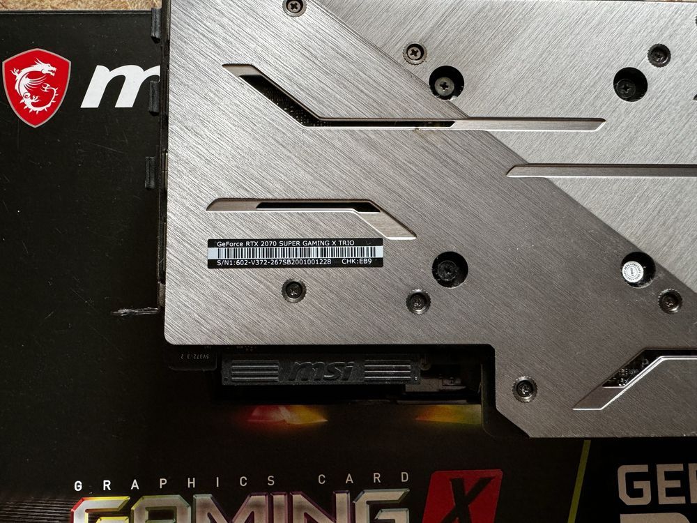 Msi GeForce RTX 2070 Super Gaming X trio