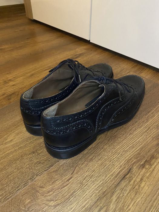 Zara buty oksfordy vintage oksfordki 40 trumienki ażurowe