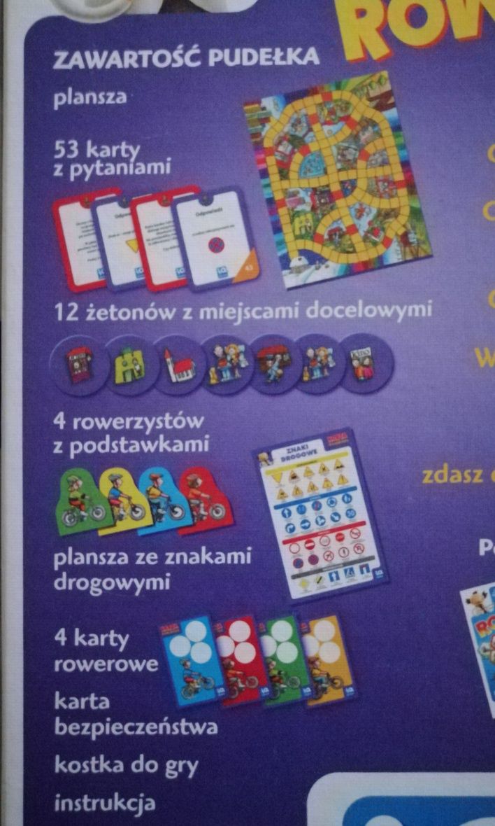 Gra planszowa "Karta rowerowa "